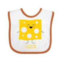 Inktastic Cute Kawaii Cheese Boys or Girls Baby Bib