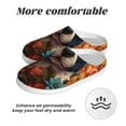 thumbnail image 6 of Wukai Cute Colorful Flower French Bulldog Print Women's Indoor Bedroom Slipper Slip On Shoes, Unisex House Shoes with Anti-Skid Sole for Men, Gift for Women Men-8, 6 of 7