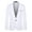 YBlazer4-White, variant on Blazer for Men Big And Tall Rain Gear for Mens Autumn And Winter Trend Solid Color Brushed Suit Collar Single Two Buttons My Gown Mens Blazer