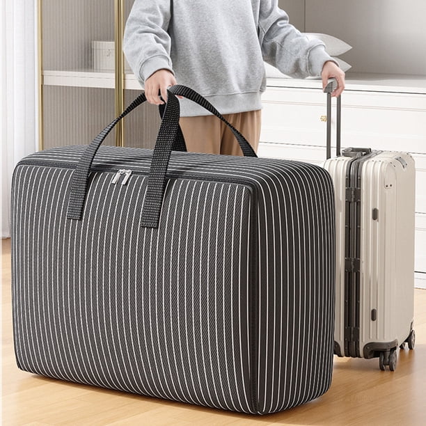 Bolsa de Almacenamiento de Tela a Rayas de Gran Capacidad Xihbxyly para Mudanzas