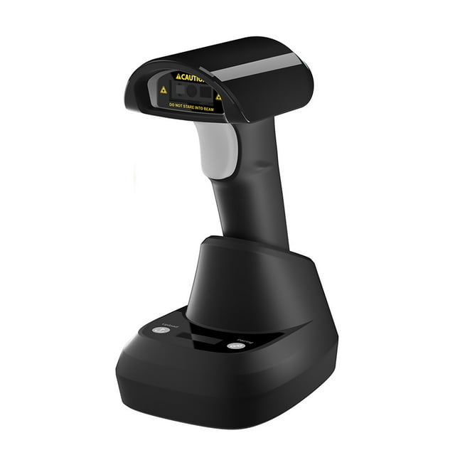 yeacher W2-L Wireless 2D Barcode Scanner with Base, 30W Global Exposure, High-Speed Precision, Bluetooth & 2.4G & USB, OLED Display, 0-80m Range, Built-in Battery, Key/Auto/Continuous Scan Modes