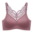 thumbnail image 1 of B91xZ Adjustable Strap Triangle Bra Embroidered Triangle Bralette,Purple 5XL, 1 of 5