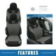 thumbnail image 5 of Juego de 4 fundas universales para asientos de coche Unique Bargains lavables y transpirables color gris, 5 of 7