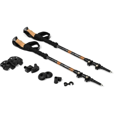 Cascade Mountain Tech Quick Lock Aluminum Trekking Poles with Cork ... Cascade Mountain Tech Quick Lock Aluminum Trekking Poles with Cork ...