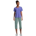 thumbnail image 5 of Athletic Works Women's and Women's Plus Core Knit Capri, Sizes XS-4X, 5 of 5
