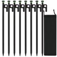 thumbnail image 1 of Estacas para Tienda de Campaña HOLANHING Resistente de Acero Forjado de 40 cm, 8 Piezas, 1 of 8