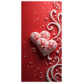 thumbnail image 1 of Valentine's Day Heart Love Backdrop Banner Romantic Flower Design Wedding Photo Props Party Decorations Background Event Display, 1 of 4