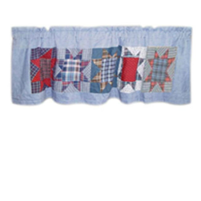 Patch Magic CVDEBR Denim Salve&44; Valance de Rideau 54 x 16 Po.