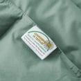thumbnail image 4 of Peace Nest All Season 100% Organic Cotton Down Duvet Insert Medium Warmth Comforter, Green, Queen, 4 of 5
