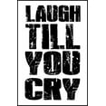 thumbnail image 2 of Grey, Jace 17x24 White Modern Wood Framed Museum Art Print Titled - Laugh Till, 2 of 4