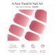 thumbnail image 4 of Tiras de gel para uñas AutyAmee, semicuradas, cromado y rojo carmín, 30 unidades, 4 of 6