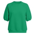 thumbnail image 4 of MEZZALL Women Sweatshirts Solid Color Half Sleeve Elegant Comfort Versatility Pullover Daily Outdoor Crewneck Birthday Travel Tops, 4 of 4