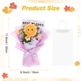 thumbnail image 3 of Ramo de Flores de Crochet Uxcell, Lazos de Girasol Hechos a Mano con Bolsa de Regalo para Decoración del Hogar DIY [Morado], 3 of 6