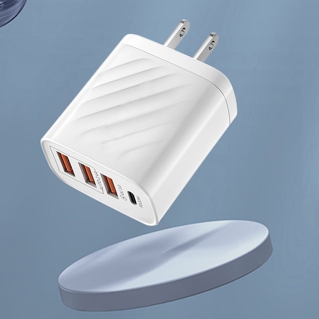 Creatine USB+C Wall Mount Phone Charger Portable Fast Charger For Smart Devices Such As Phones, Computers