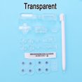 thumbnail image 1 of 1Set For DS Lite/NDSL Replacement ABXY LRD Pad Cross Button Full Set of Buttons and Conductive Adhesive Buttons and Stylus Parts Transparent, 1 of 6