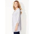 thumbnail image 3 of Catherines Women's Plus Size Shadow Stripe Cardigan, 3 of 6