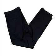 Haggar Men's Straight Fit Premium No Iron Pant (Black, 40W x 32L)