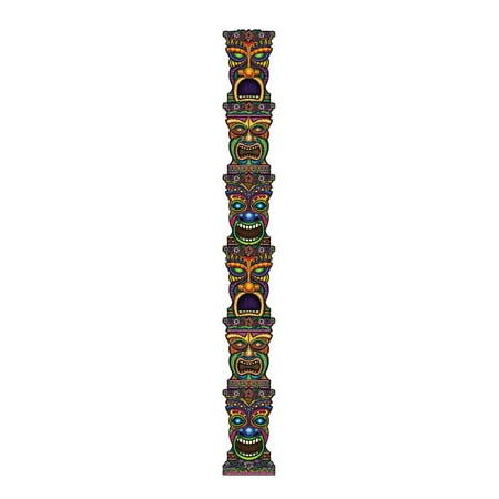 12 Pack Beistle Luau Party Jointed Tiki Totem Pole