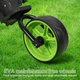 thumbnail image 6 of 3 Wheel Golf Push Cart, Foldable Golf Bag Cart with Ball Loading Aperture, Scorecard Board, Water Bottle Holder, Foot Brake-Black Green, 6 of 8
