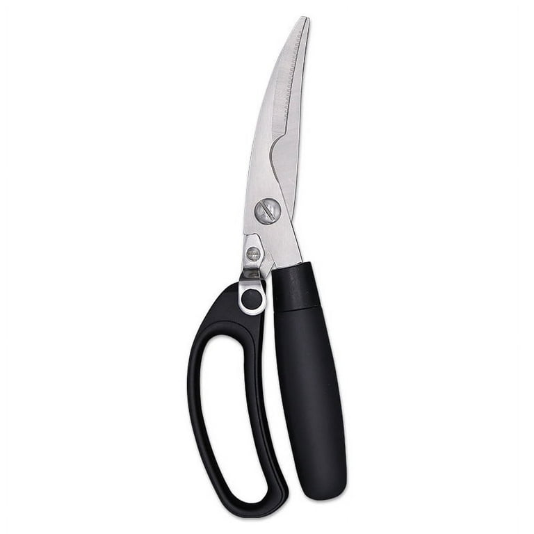 Gerior Kitchen Scissors - Heavy Duty Utility Come Apart Kitchen Shears for Chicken, Meat, Food, Vegetables - 9.25 inch Long Black & Red