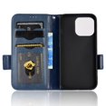 thumbnail image 5 of Allytech Folio Wallet Case for iPhone 11 Pro 5.8 Inch with Wrist Strap, Premium PU Leather Soft TPU Built-in Magnet Closure Card Slots Holder Function Anti-Scratch Shockproof Flip Cover,Blue, 5 of 5