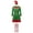 Green, variant on Diconna Women Christmas Elf Costumes Dresses with Belt Striped Stockings and Hats Set for Cosplay Role-Playing Party Outfits