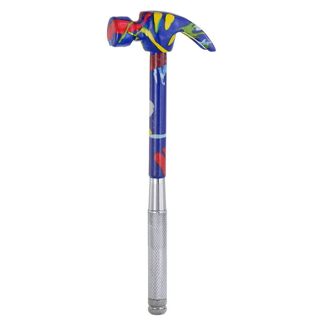 Unique Bargains 6 in 1 Mini Multifunction Claw Hammer with Slotted Phillips Screwdriver, Blue