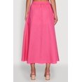thumbnail image 4 of Womens Trendy Poplin High Waisted Side Slit Midi Skirt, 4 of 4
