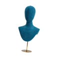 thumbnail image 4 of DOMELAY Mannequin Tête Autoportant Polyvalent Présentoir de Chapeau de Mode Mannequin Tête Vert, 4 of 9