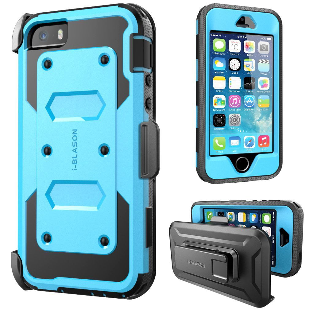 In Ontwapening Verscheidenheid iPhone 5S Case, [Heave Duty] i-Blason Armorbox Slim Hybrid Dual Layer Case  with Front Cover and Built-in Screen Protector/Impact Resistant Bumpers  Cover with Holster for Apple iPhone 5/5S - Walmart.com