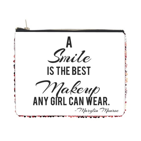 A Smile Is The Best Makeup Any Girl Can Wear - Marylin Monroe - 2 Sided 6.5