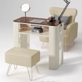 thumbnail image 3 of Luxury Professional Nail Table Beauty Modern Cleaner Dressing Nail Table Makeup White Tavolo Manicure Salon Furniture BL50NT My Lux Decor Round, 3 of 21