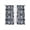 Black, variant on Light Green Blue Floral Sheer Curtains 84 Inch Length 2 Panels Set, Vintage Pastoral Botanical Voile Window Treatment Rod Pocket Curtains Sheers Drapes for Bedroom/Living Room/Kitchen 52"x84"x2