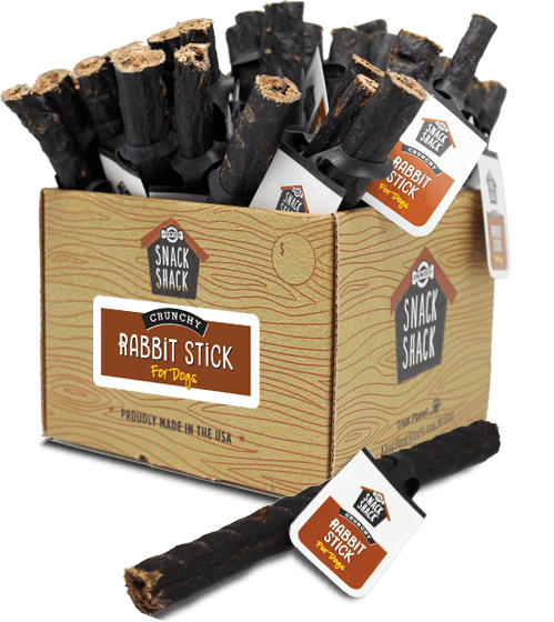 Cosmo's 100% Natural Dog Treat, Crunchy Rabbit Stick - Made in the USA