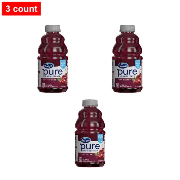 Ocean Spray 100% Pure Tart Cherry Juice 32 fl oz - 3 count
