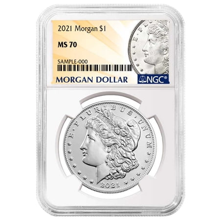2021 $1 Morgan Silver Dollar NGC MS70 Morgan Label