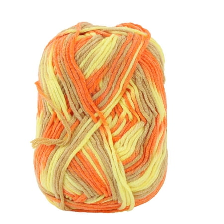 Cotton Blends Handmade Crochet Gloves Knitting Yarn Cord Yellow Orange (Best Cotton Yarn For Knitting)