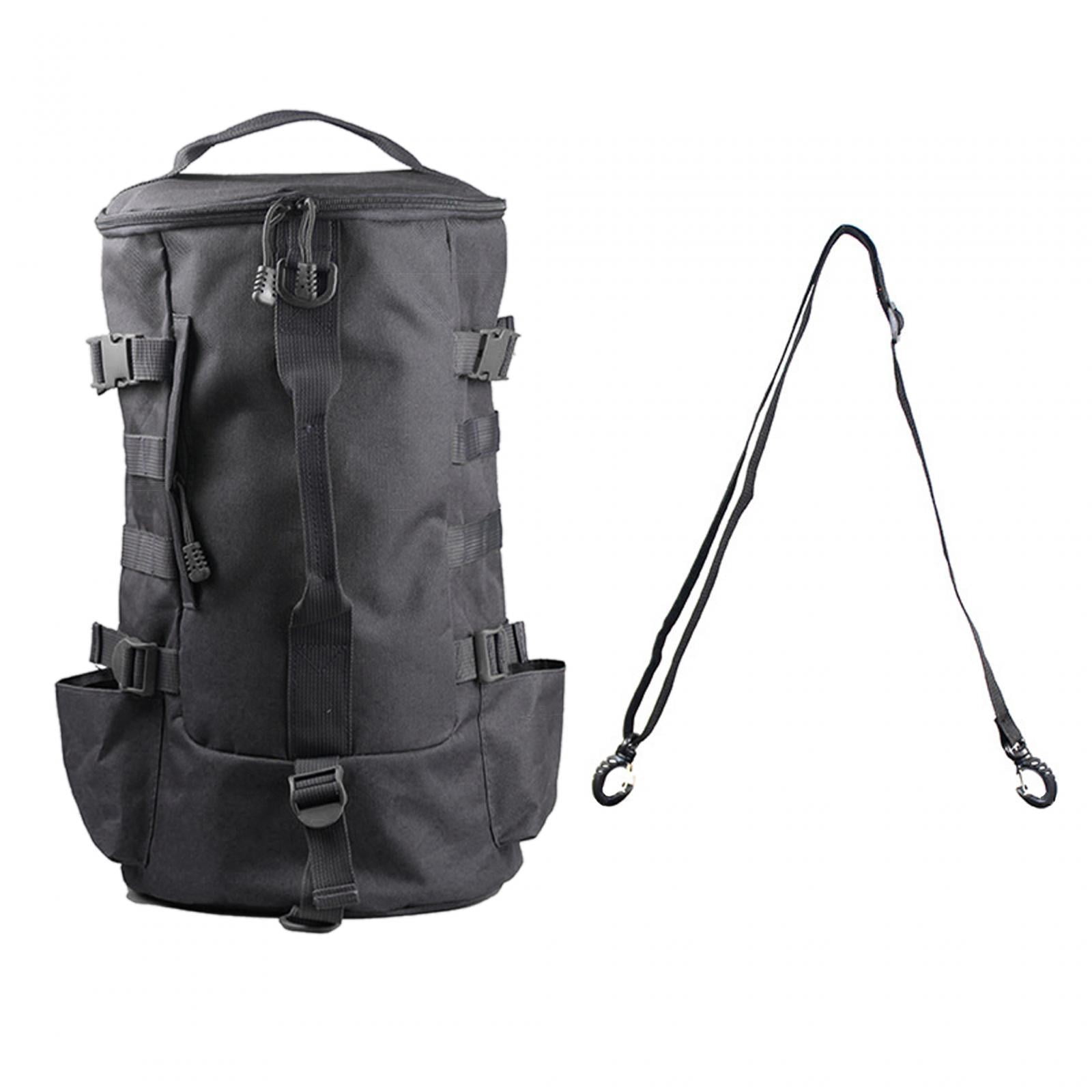 Wswqop Fishing Tackle Bag Fishing Reel Gear Storage Case Fishing Backpack for Traveling Black