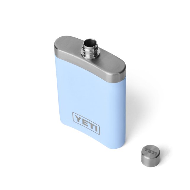 Frasco YETI de acero inoxidable 18/8 Big Sky Blue de 200 ml con embudo