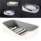 thumbnail image 4 of Soporte de plástico para guardar s de jabón con drenaje de doble capa, autoadhesivo para baño, cocina, sa de , mantener el jabón seco Gris Macarena jabonera de pared, 4 of 7