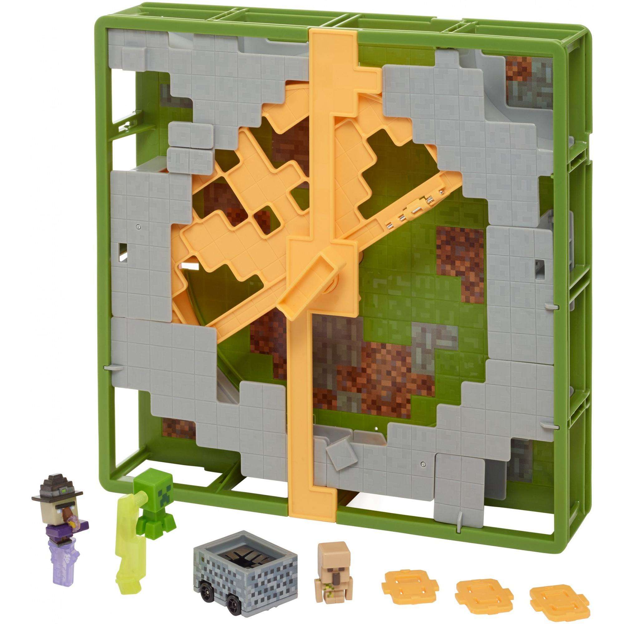 Hot Wheels Minecraft Track Blocks Plains Coaster Walmart Com