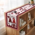 thumbnail image 6 of Table Runners 90 Inches Long Dress Scarves, Valentine's Day Farmhouse Coffee/Dining/Kitchen Table Runner for Living Room, Gnomes Love Birds Trees Plaid Lines Pink 13x90 Inch, 6 of 9