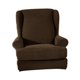 thumbnail image 3 of Funda de tela para sillón con respaldo de alas, universal, para muebles café, 3 of 9