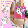 thumbnail image 3 of Set de 12 lienzos predibujados con forma de unicornio de Sherr, 20 x 20 cm, 3 of 6