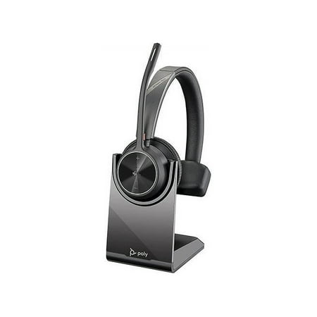 UPC: 0017229174184 | Poly – Voyager 4310 UC Wireless Headset + Charge Stand (Plantronics) – Single-Ear Headset- Connect to PC/Mac via USB-A Bluetooth Adapter Cell Phone via Bluetooth-Works w/Teams (Certified) Zoom&More