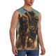thumbnail image 2 of Fotbe desert Man Shepherd Dog Men's Camiseta sin Mangas Estampada para Hombres, Playera Casual para Gimnasio, Entrenamiento, Playa-Large, 2 of 7