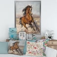 thumbnail image 3 of Designart 'A Brown Horse In The Race' Farmhouse Framed Art Print, 3 of 4
