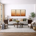 thumbnail image 3 of Framed Canvas Print Earth Tone Abstract Wall Art Set of 3 Modern Neutral Decorative for Living Room Bedroom - 16"x24"x3 NATURAL, 3 of 8