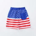 thumbnail image 6 of Gyexs Boys Swim Trunks Size 7-8 4th of July Independence Day Star Graphic Flag Print Swim Shorts Summer Outerwear Swimming Wear Hawaiian Beach Shorts Dark Blue, 6 of 6