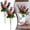 Blue*2, variant on Patriotic Flowers 4th of July Artificial Flower Red White and Blue American Flag Rose Bouquet Independence Day Memorial Day Home Decoration Supplies 2 Pack